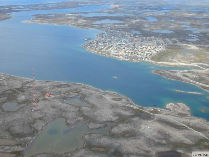 Looking southwest.