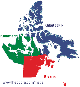 Nunavut's 3 Regions